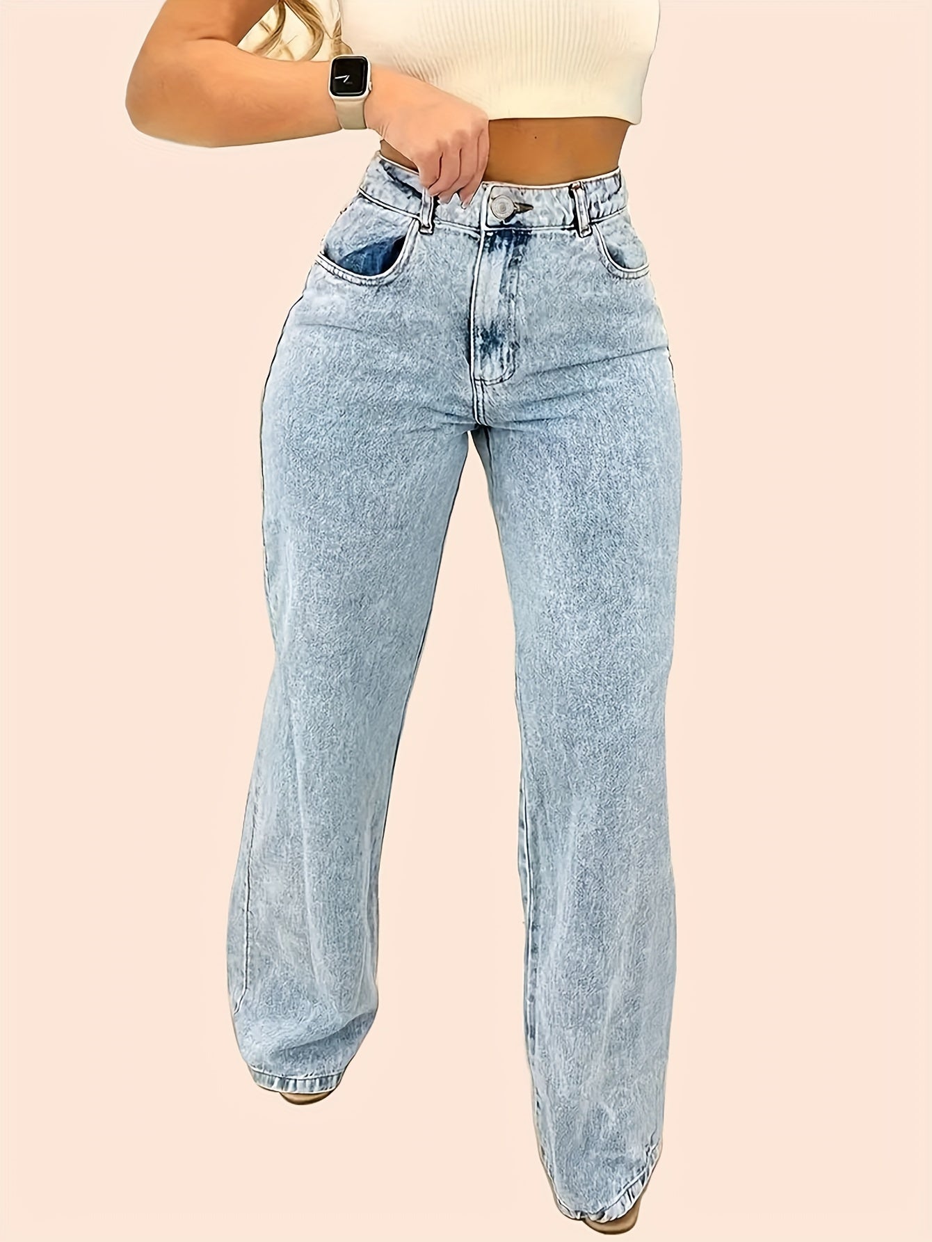 High Rise Loose Fit Jeans