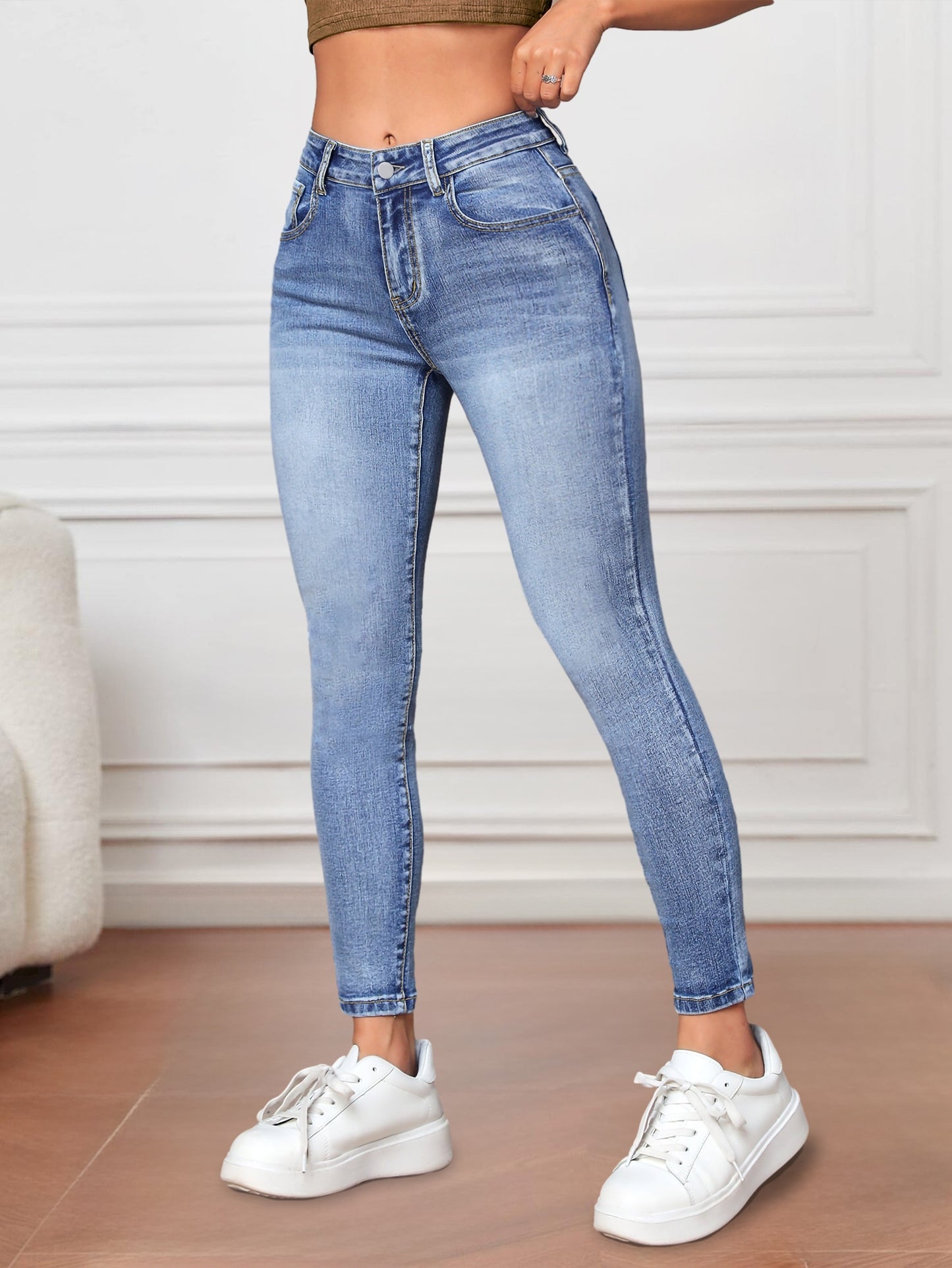 Classic Preppy Skinny Jeans