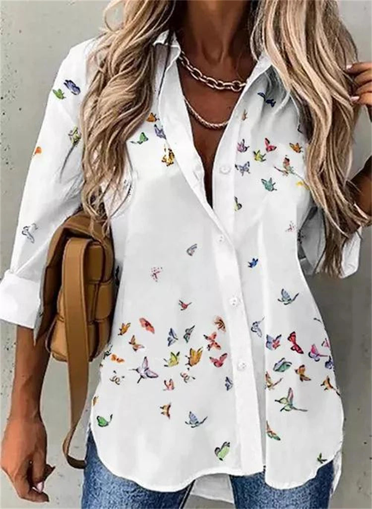 Casual Printed Long Sleeve Shirt