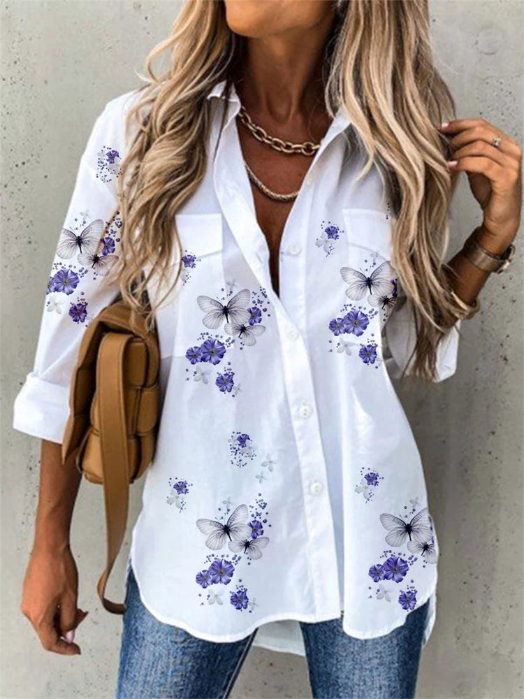 Casual Printed Long Sleeve Shirt