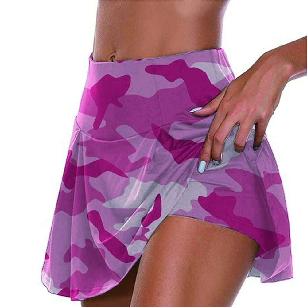 2023 Summer Women Sports Tennis Dance Fitness Short Skirts Quick Drying Solid Female Lining High Waist Mini Golf Sporting Skirts