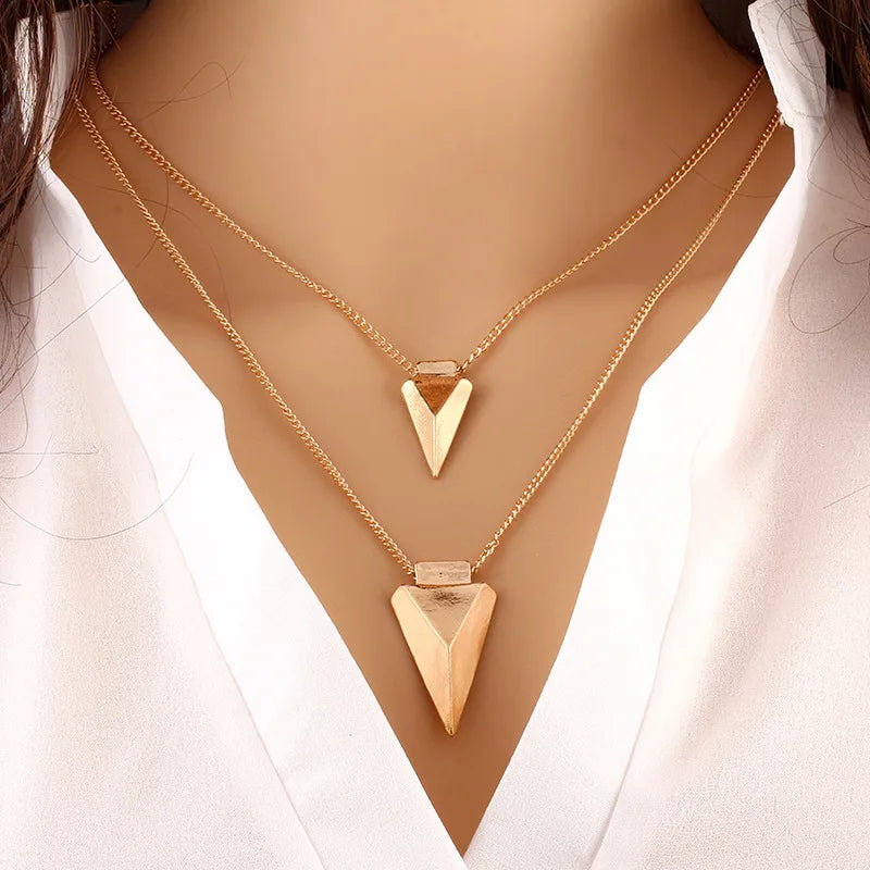 Simple Metal Statement Necklace