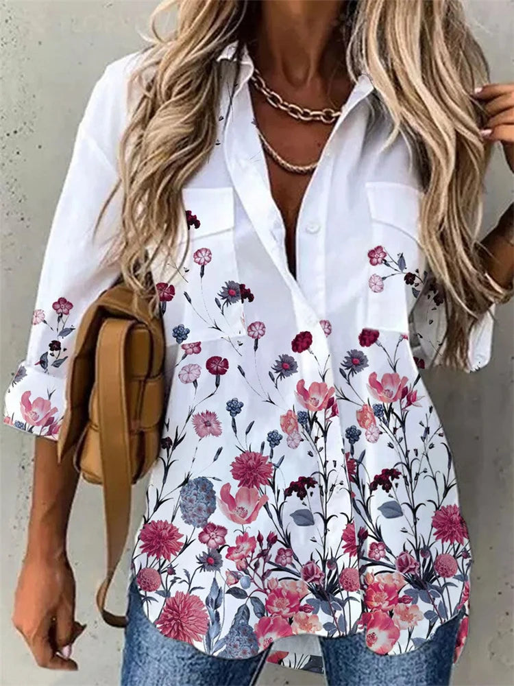 Casual Printed Long Sleeve Shirt