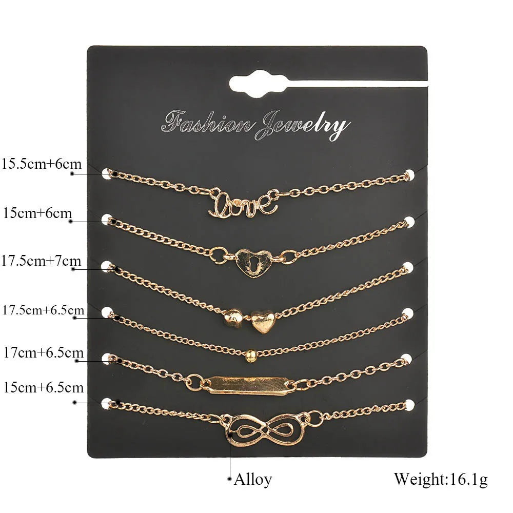 Heart Bracelet Watch Set