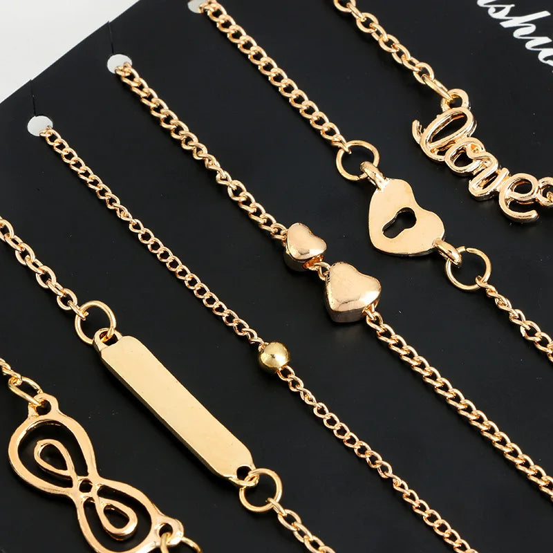 Heart Bracelet Watch Set