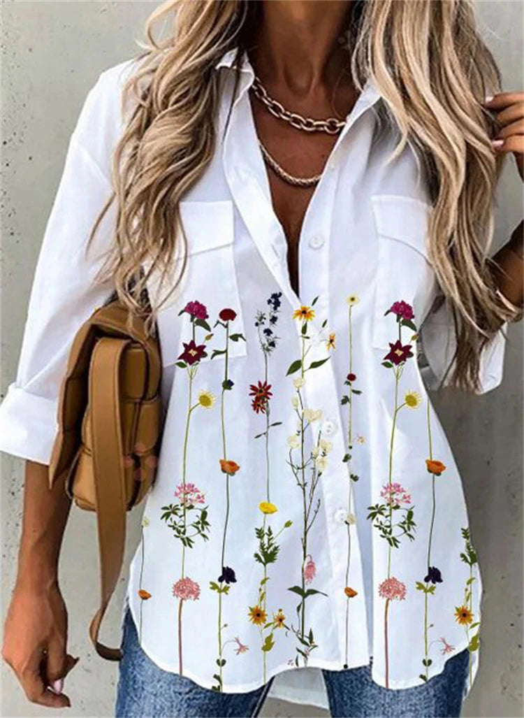 Casual Printed Long Sleeve Shirt