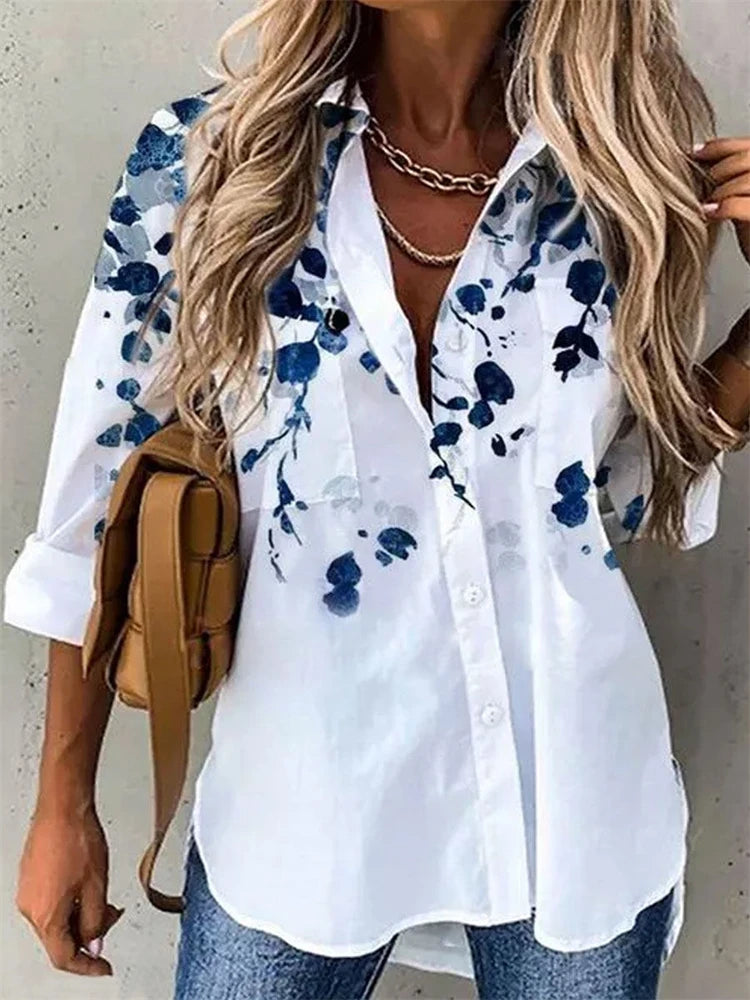 Casual Printed Long Sleeve Shirt