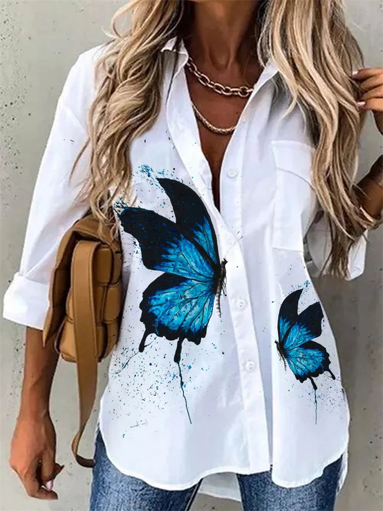 Casual Printed Long Sleeve Shirt