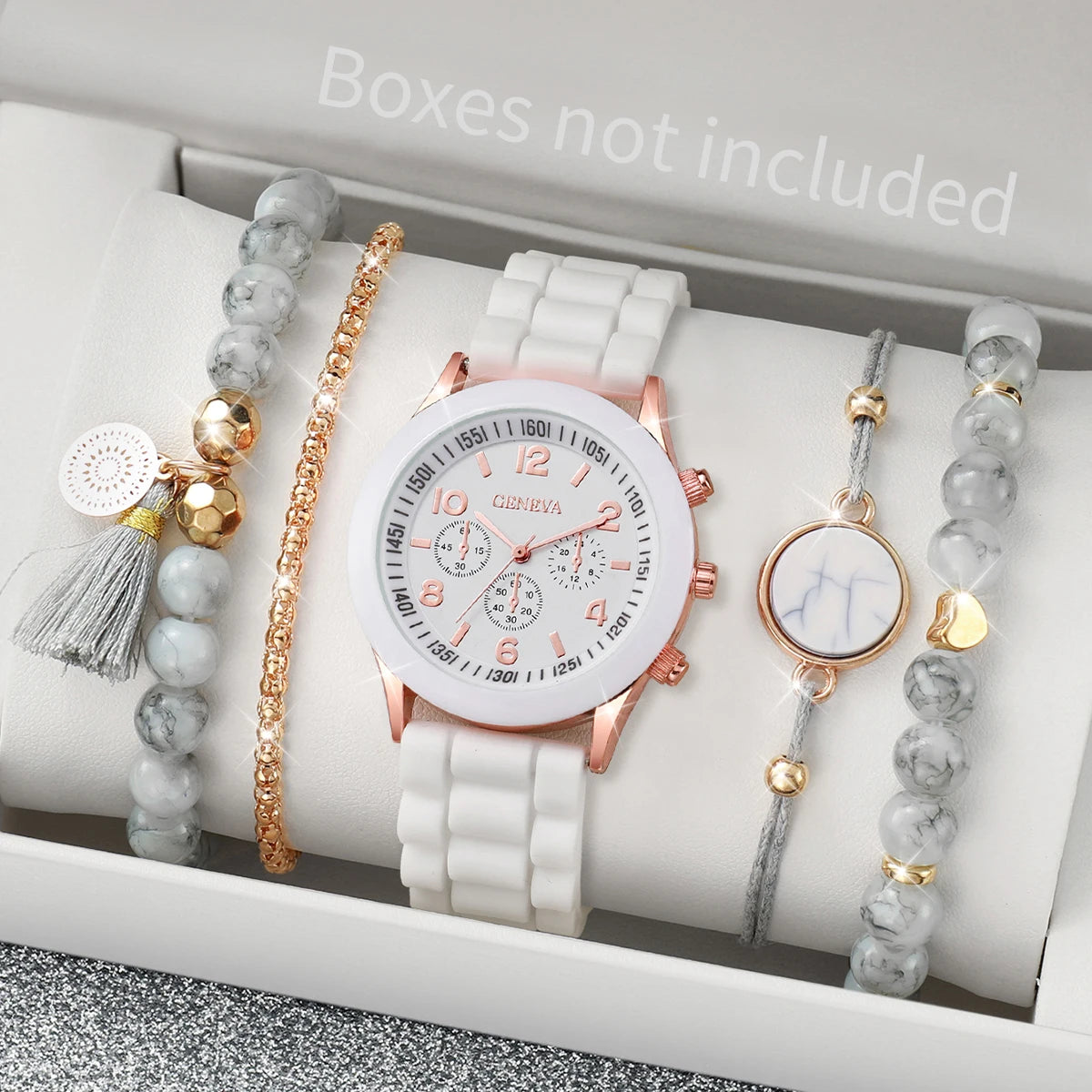 Geneva Watch and Bracelet Set