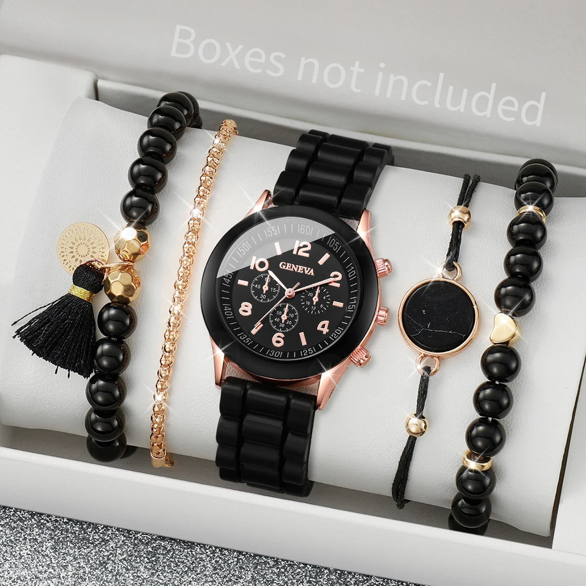 Geneva Watch and Bracelet Set