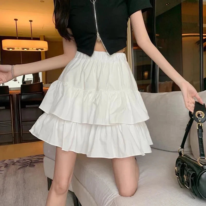 Charming Ruffle A-Line Skirt