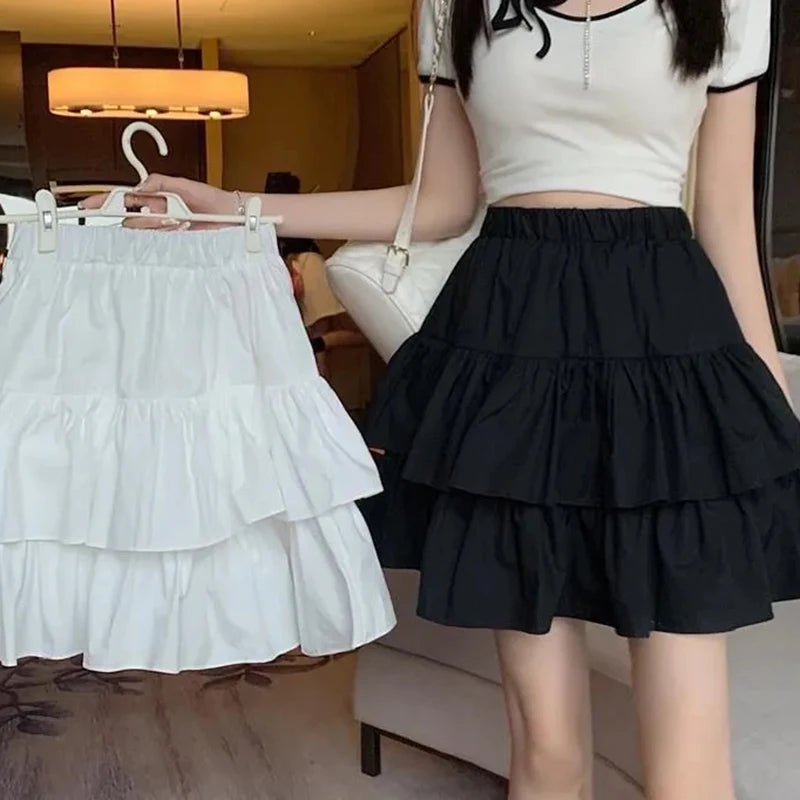 Charming Ruffle A-Line Skirt