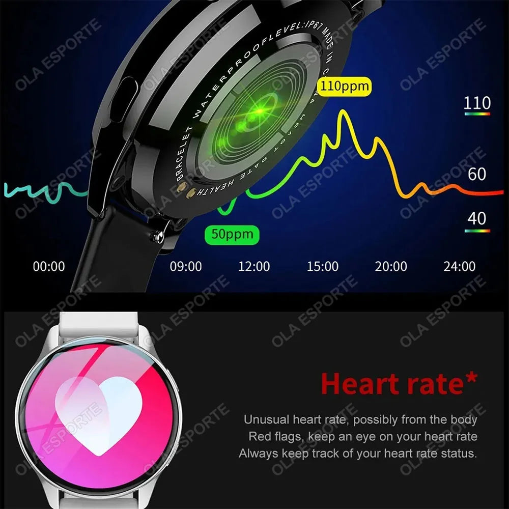 2024 New Smart Watch 6 Pro Full Touch Blood Pressure Blood Oxygen Bluetooth Call Waterproof Smartwatch Men Women For Android IOS