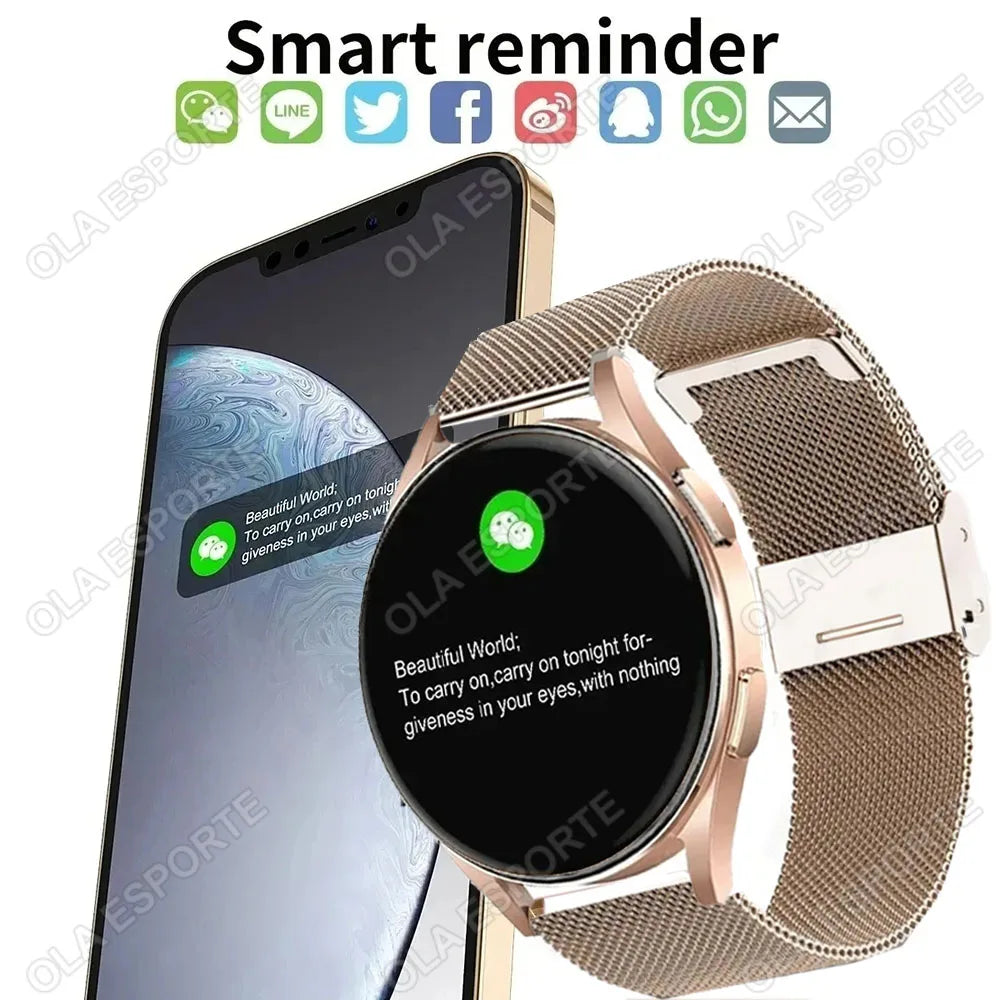 2024 New Smart Watch 6 Pro Full Touch Blood Pressure Blood Oxygen Bluetooth Call Waterproof Smartwatch Men Women For Android IOS