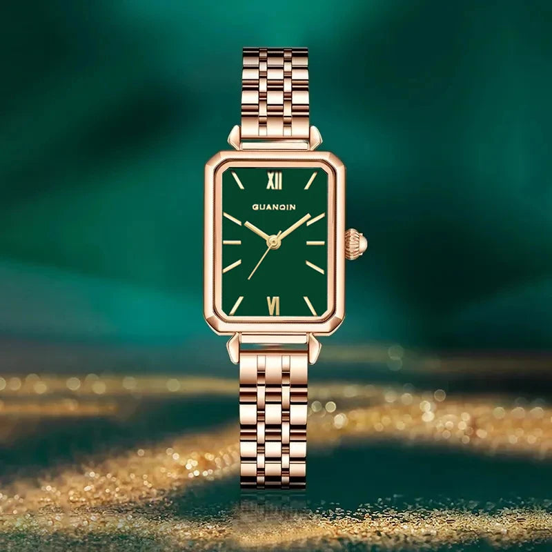 Luxury Green Quartz Watch