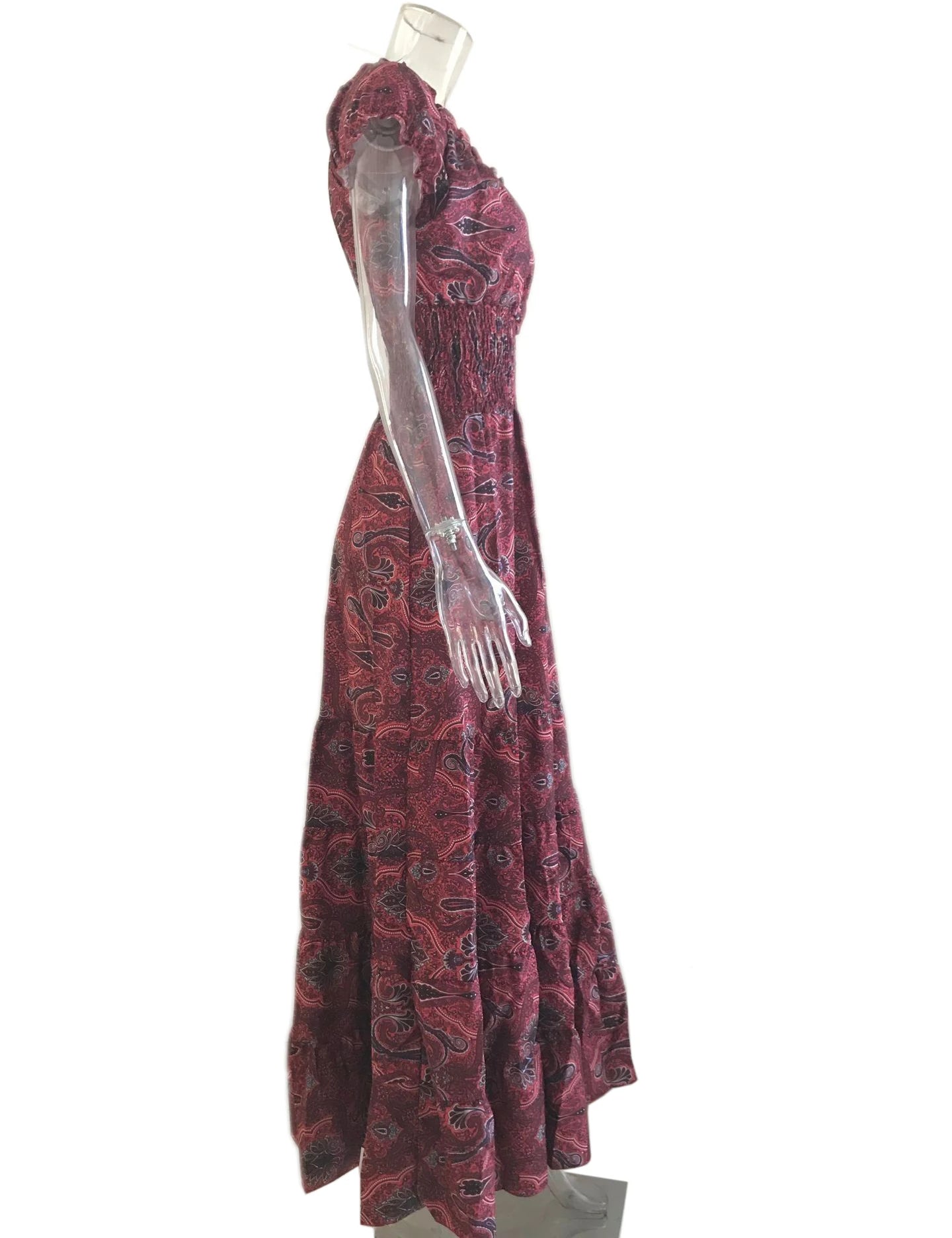 Boho Paisley Maxi Dress