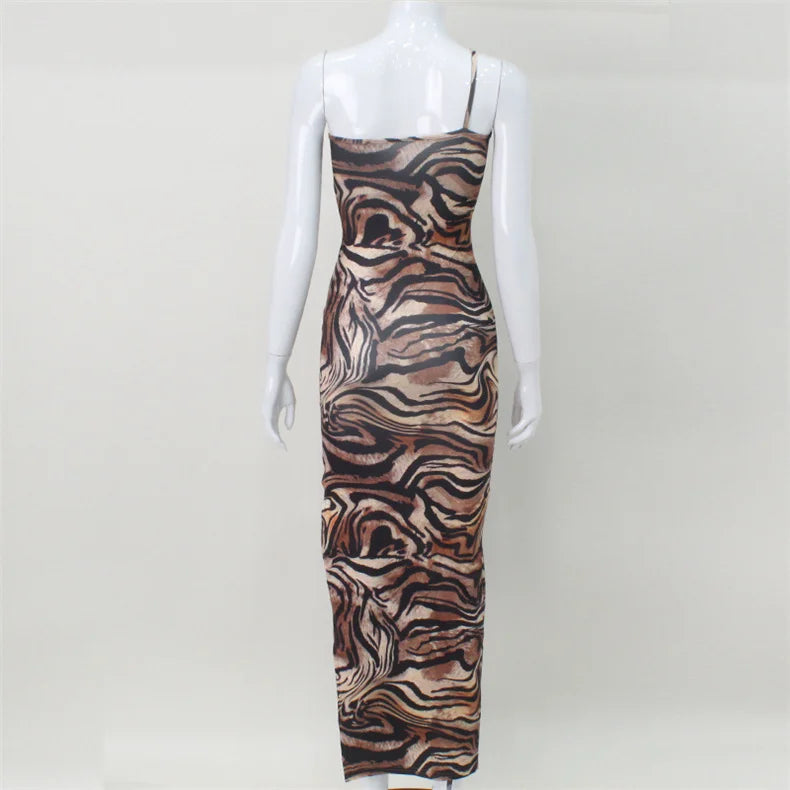 Fierce Tiger Slit Dress