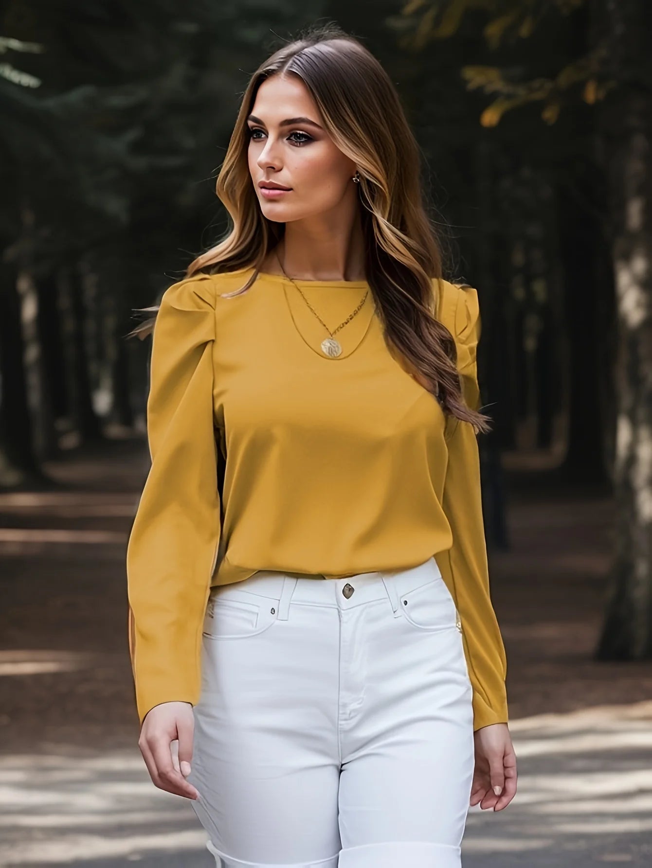 Elegant Ruched Pullover Blouse