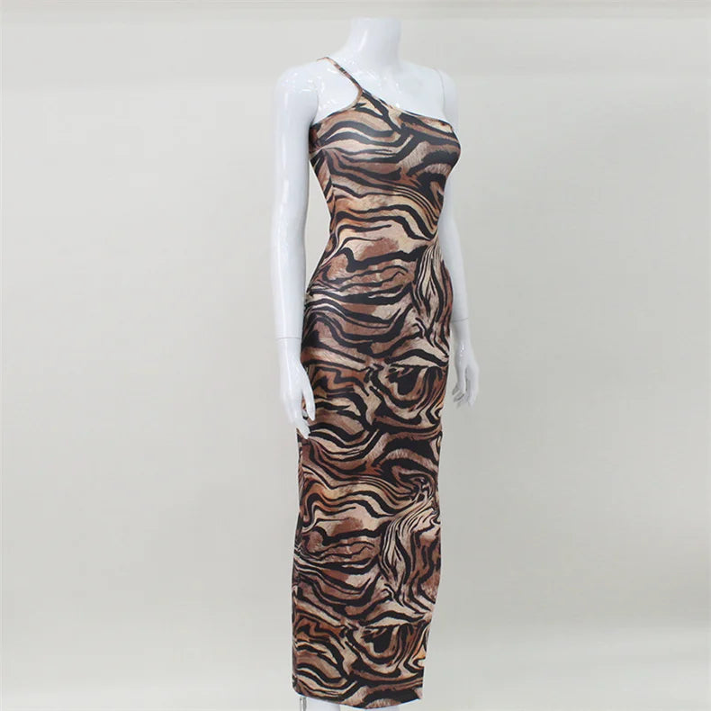 Fierce Tiger Slit Dress