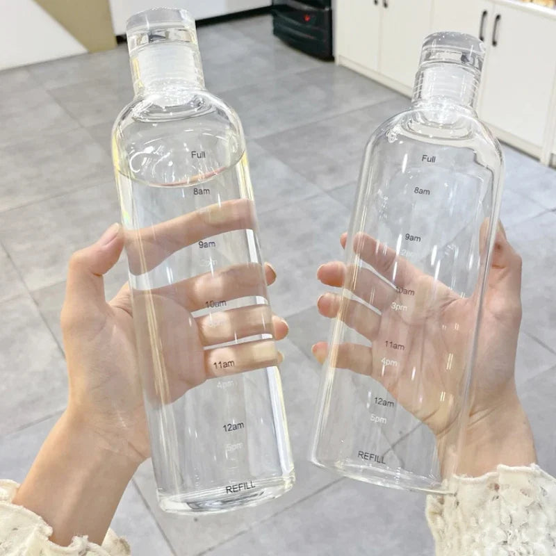 750/500ml Water Bottle Girls' Cute Drinking Bottle Children's Gym School Good Looking Cute Water Bottle for Photo Shoot