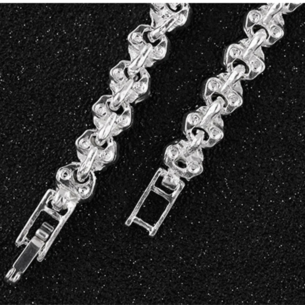 Punk Curb Chain Bracelet Set