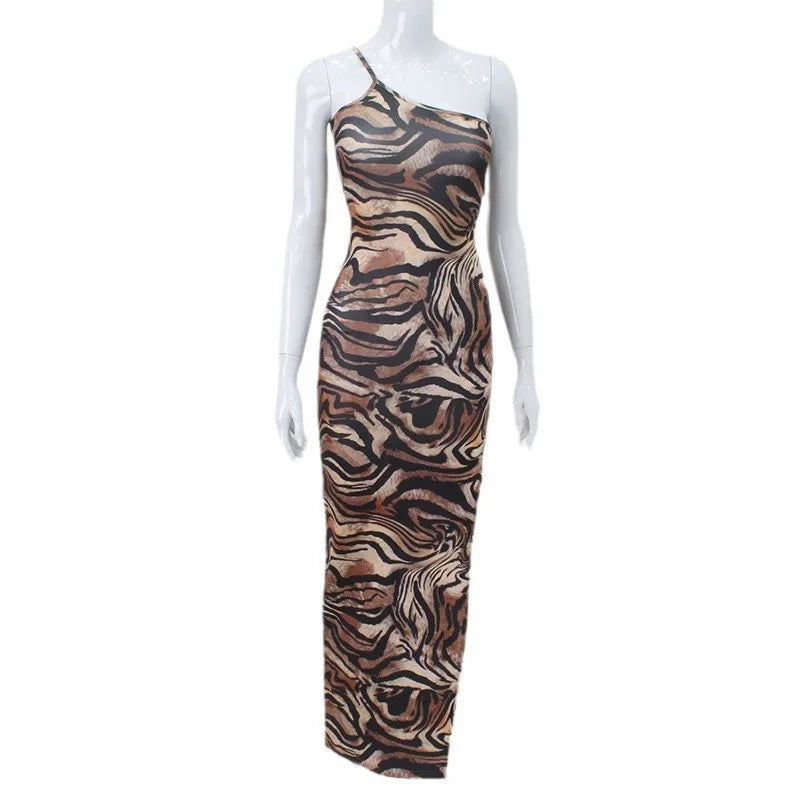 Fierce Tiger Slit Dress