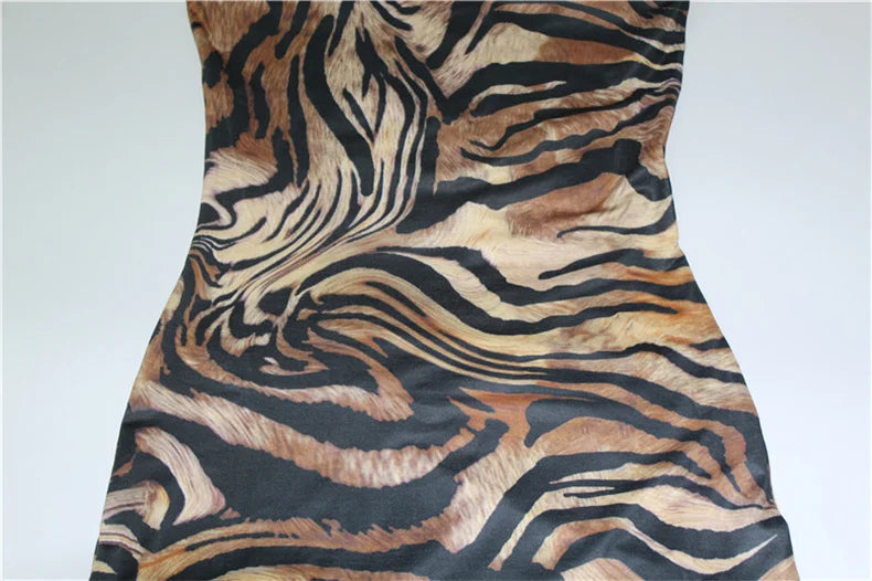 Fierce Tiger Slit Dress