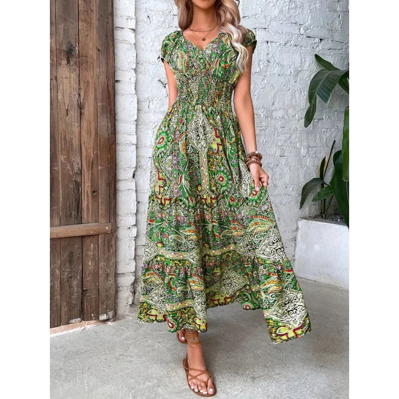 Boho Paisley Maxi Dress