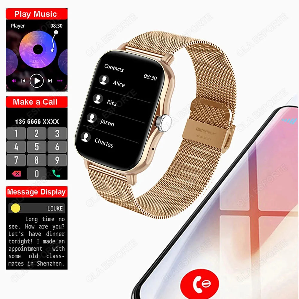 2024 New Smart Watch Men Women Gifts 1.83'' Full Touch Screen Sport Fitness Tracker Smartwatch BT Call Digital smarthwhatch 2024