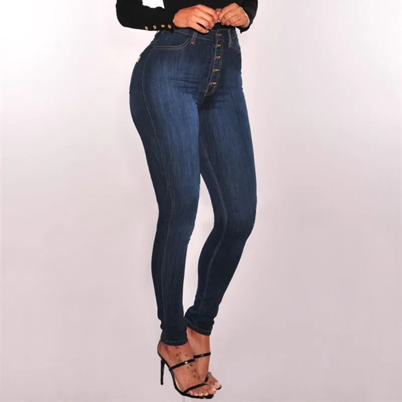 High Waist Push-Up Jeans