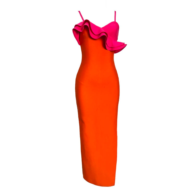 Tangerine Dream Bandage Dress