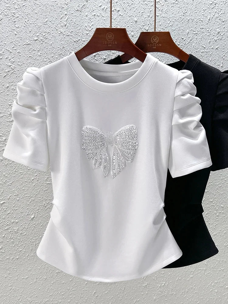 Chic Bubble Sleeve T-Shirt