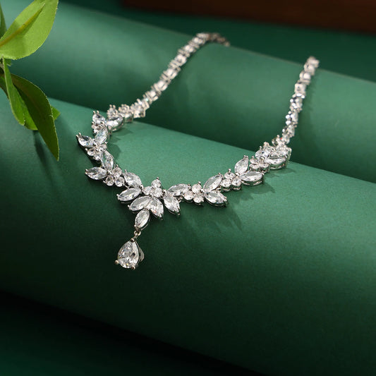 Marquise Cut CZ Necklace