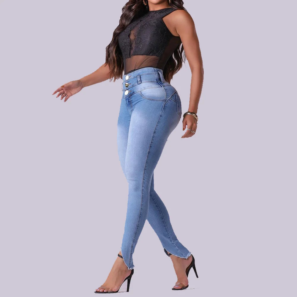 Mid-Waist Shaping Jeans