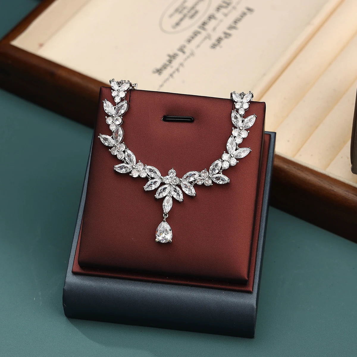 Marquise Cut CZ Necklace