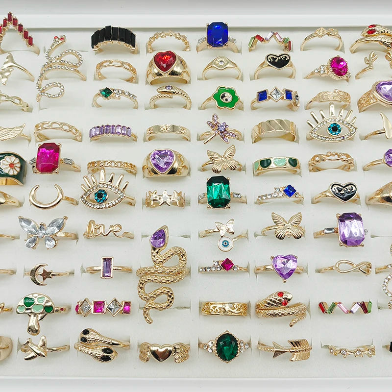 Colorful Snake Rings Lot