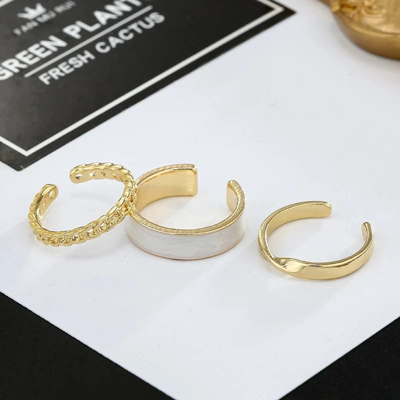 Trendy Resin Chain Ring