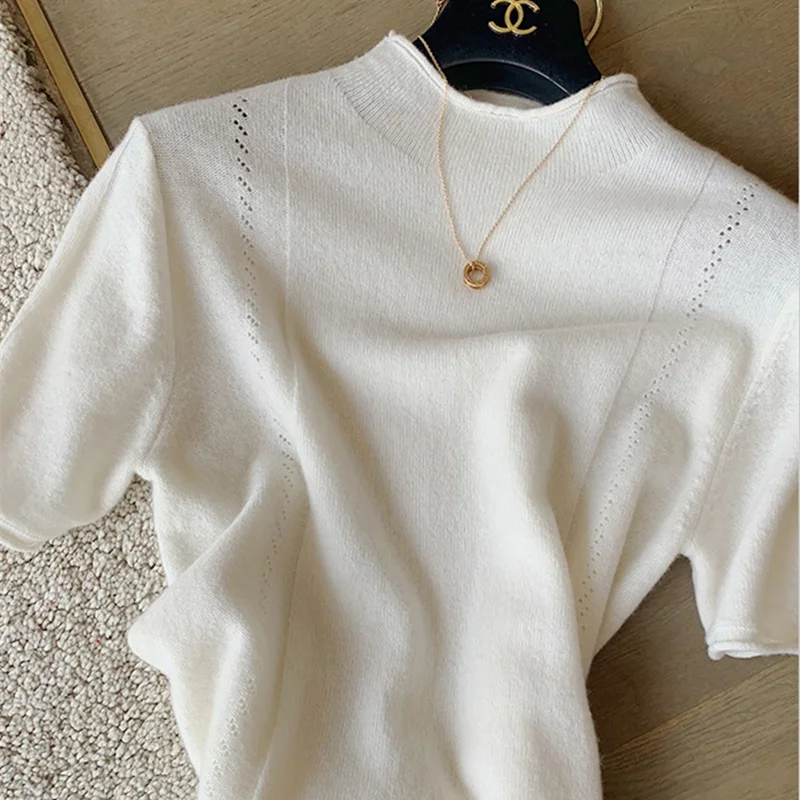 Casual Cotton Knit Pullover