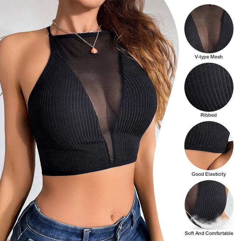 Hollow Out Corset Crop Top