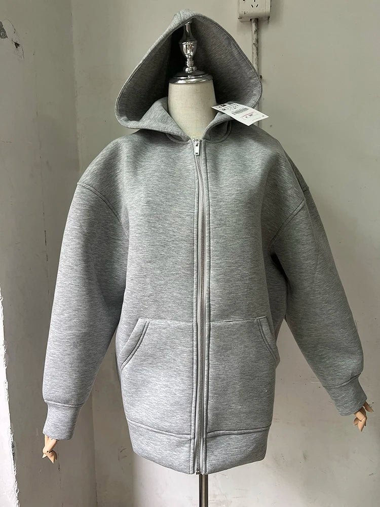 Cozy Hooded Bomber Jacket