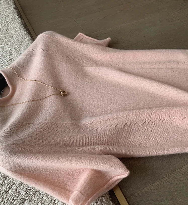 Casual Cotton Knit Pullover