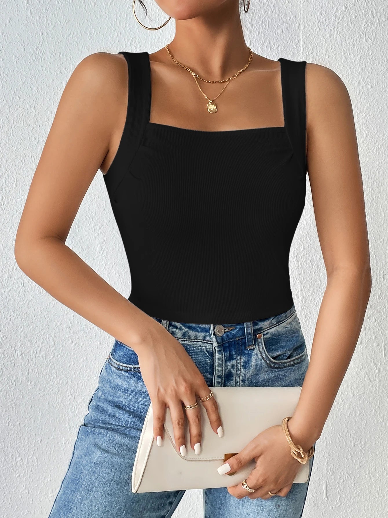 Casual Square Neck Tank