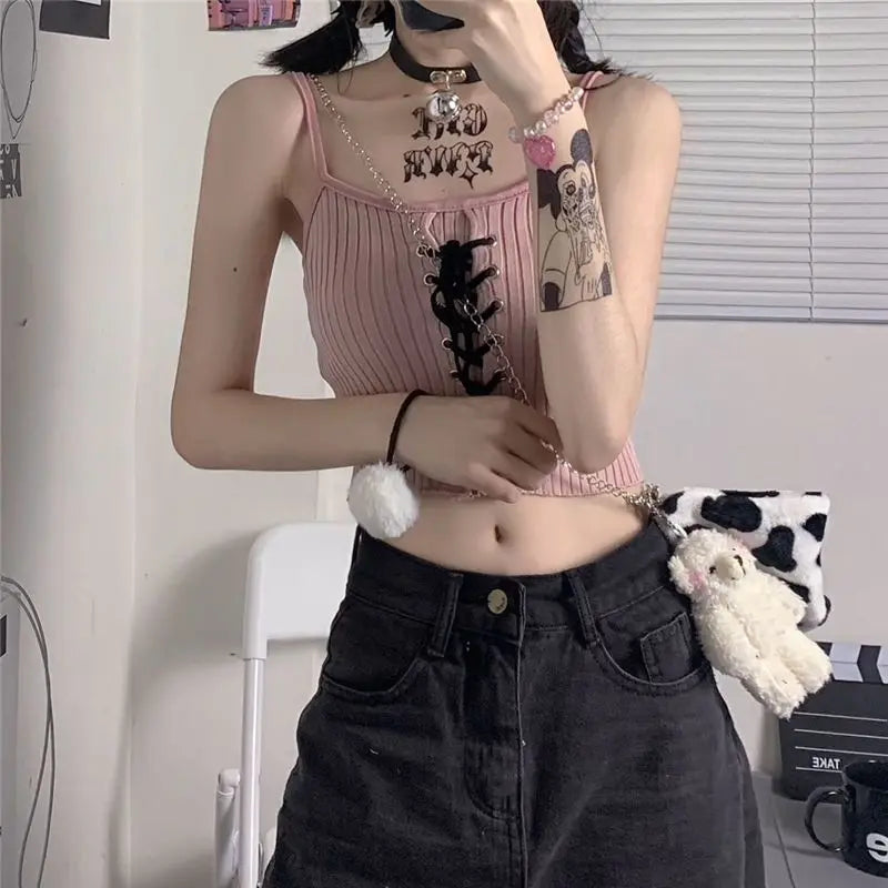 Kawaii Knitted Crop Top