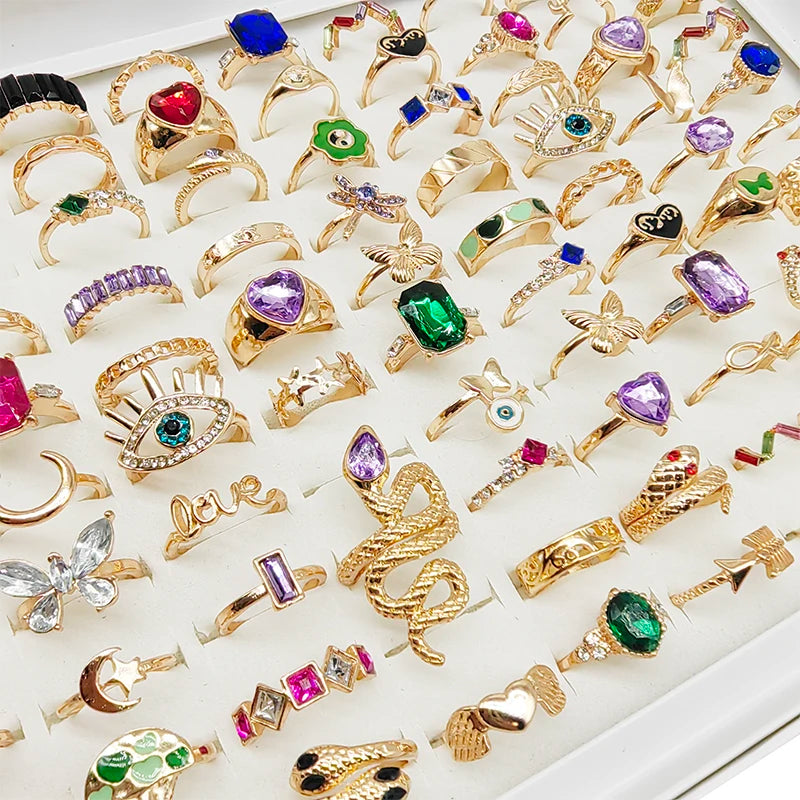 Colorful Snake Rings Lot