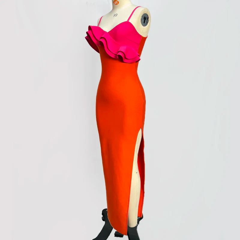 Tangerine Dream Bandage Dress