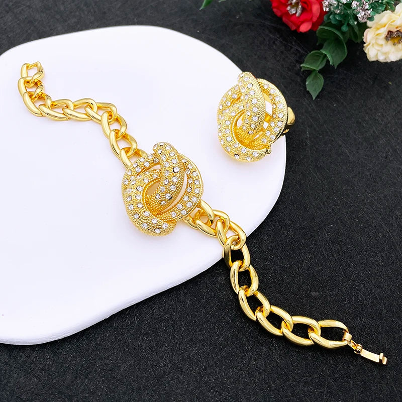 Luxury Gold Jewelry Set