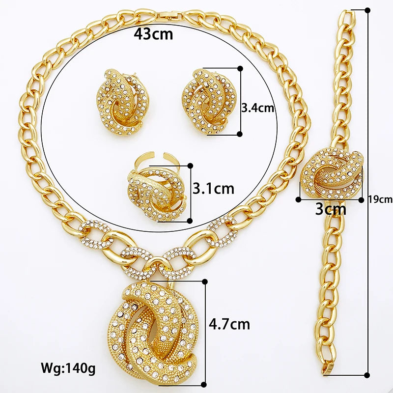 Luxury Gold Jewelry Set