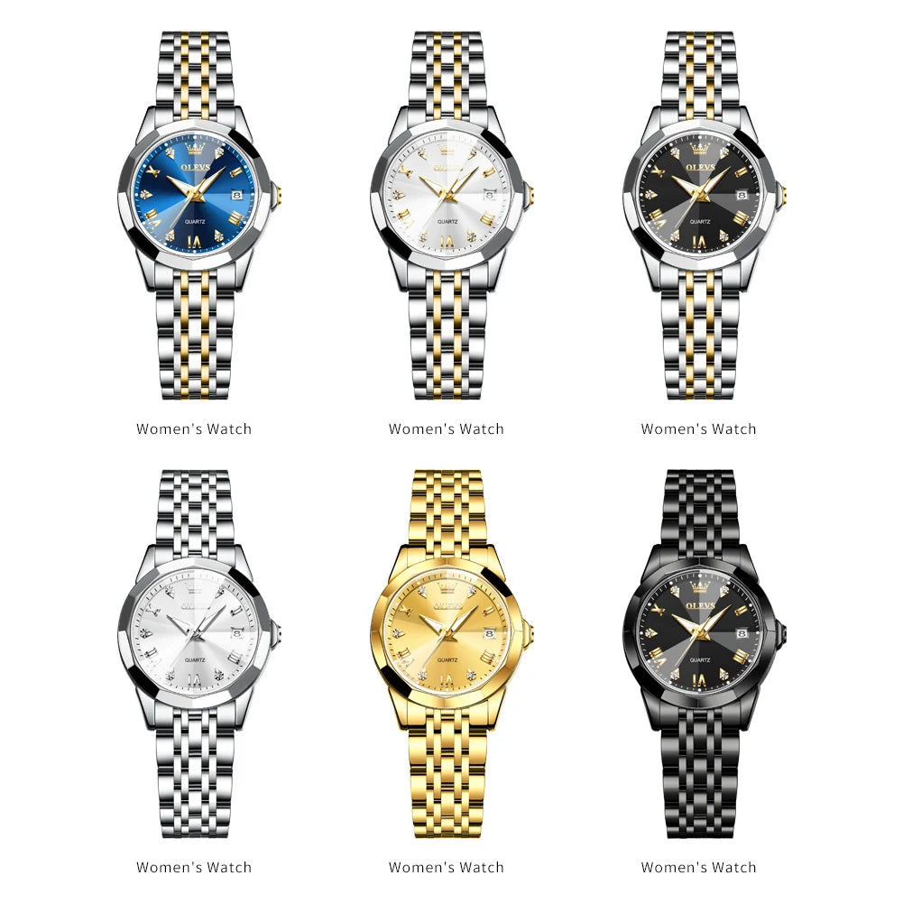 Elegant Golden Quartz Watch