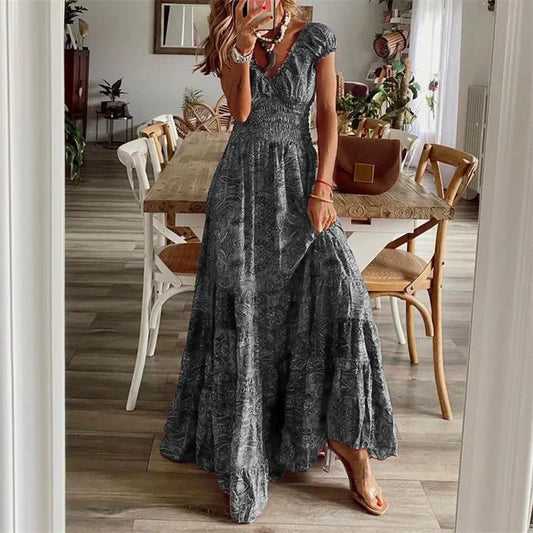 Boho Paisley Maxi Dress