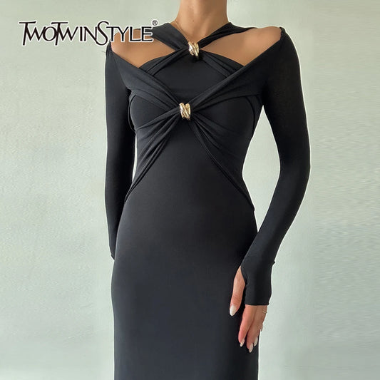 Elegant Hollow Out Dress